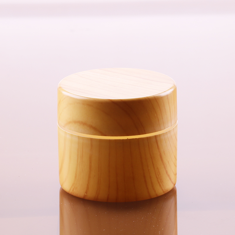 50g high quality cosmetic bamboo cream jar for skin care small round plastic pot for color gel