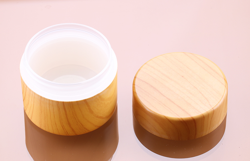 50g high quality cosmetic bamboo cream jar for skin care small round plastic pot for color gel