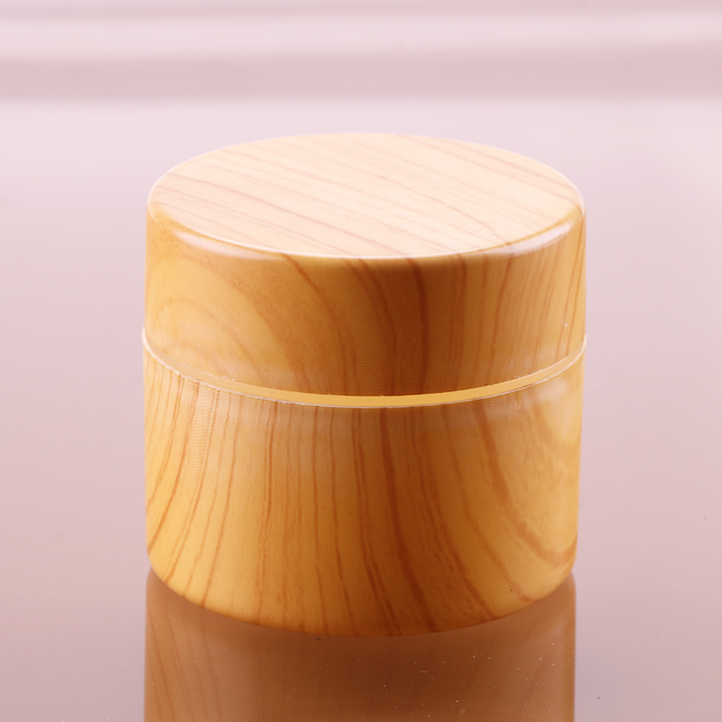 50g high quality cosmetic bamboo cream jar for skin care small round plastic pot for color gel