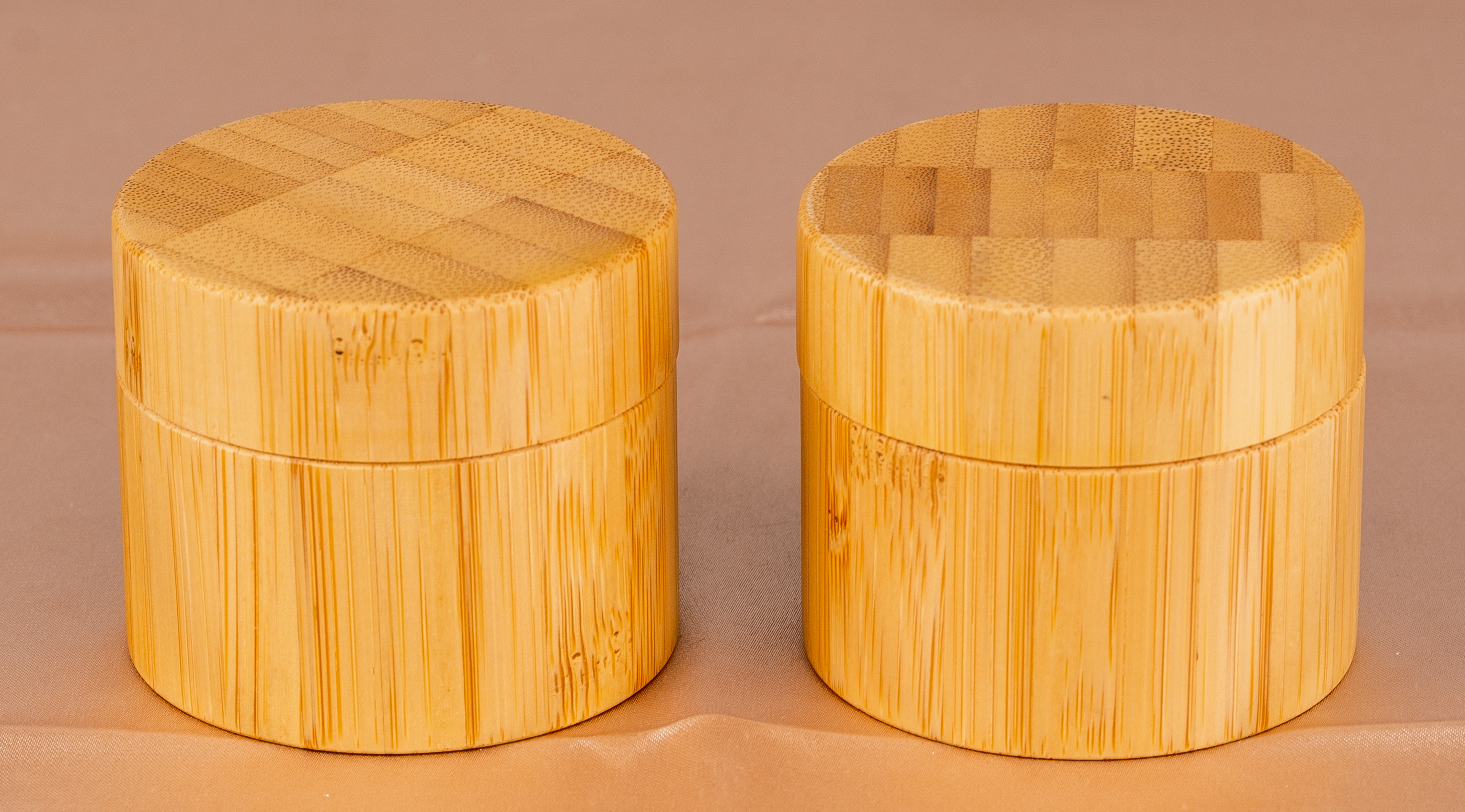 50g in stock double wall plastic inner bamboo cream jar