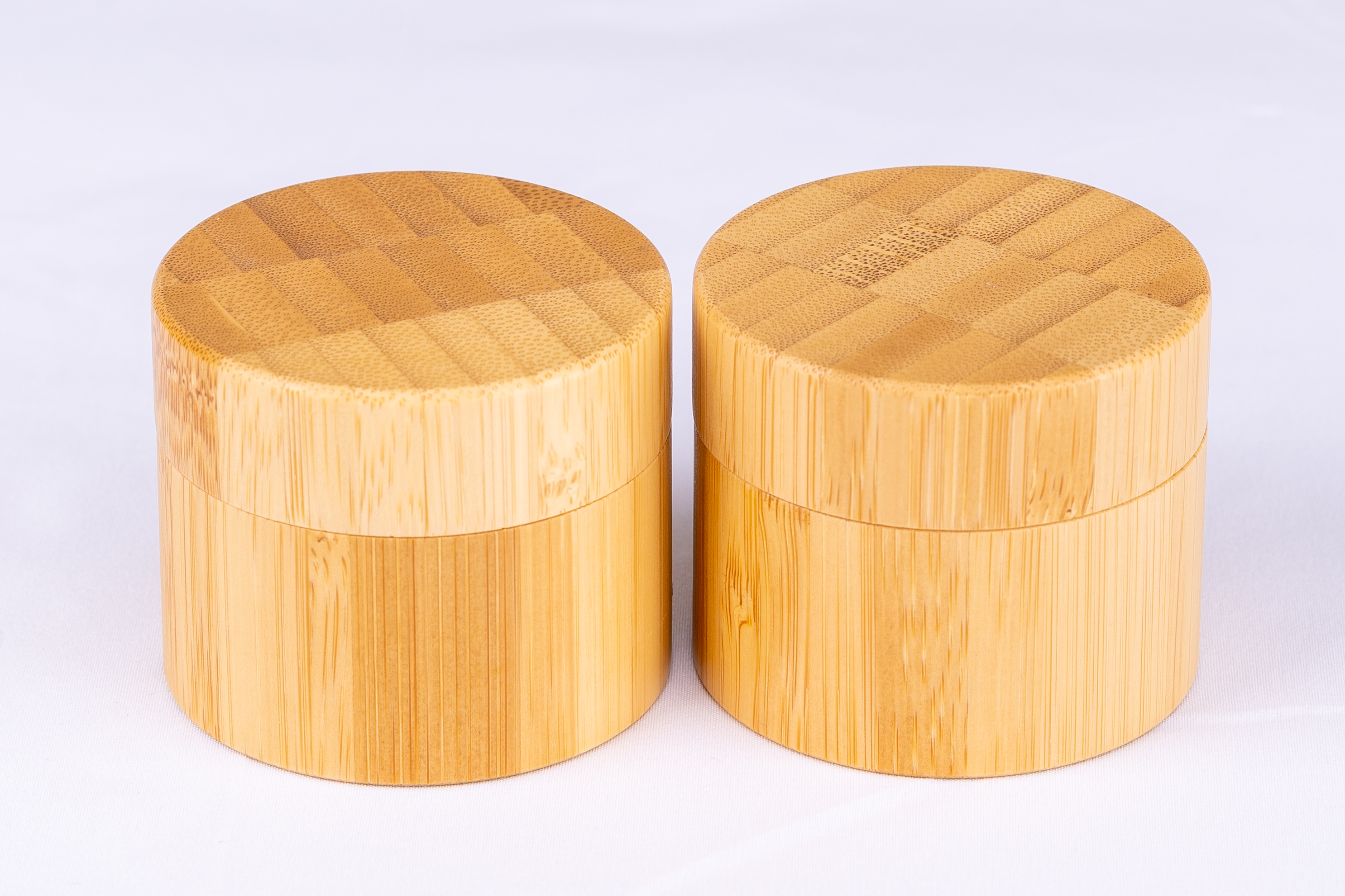 50g in stock skin care packaging glass inner bamboo cream jar