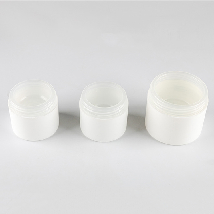 50g luxury white PP frosted cream jar cosmetic