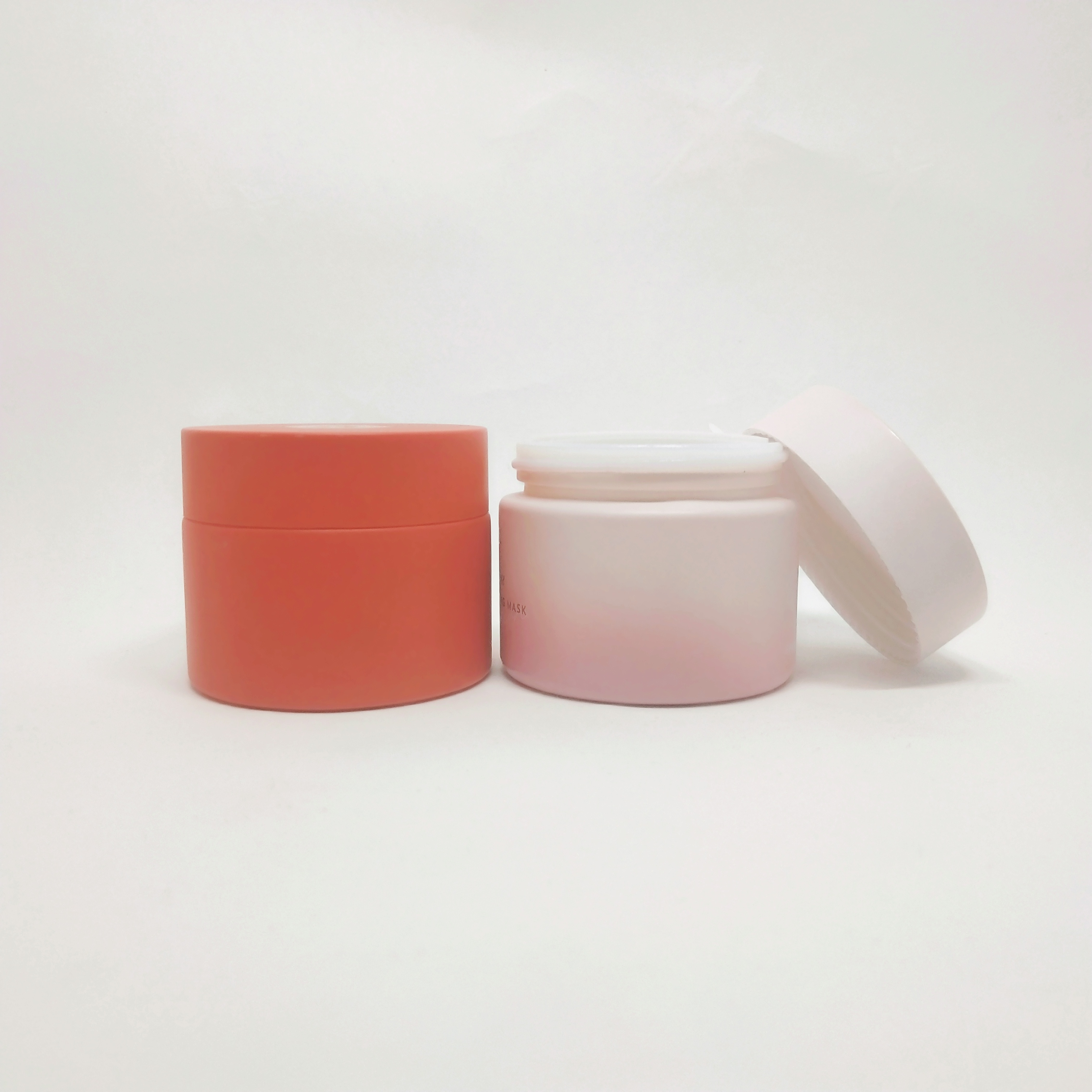50g matte pink cosmetic packaging ceramic cream jar
