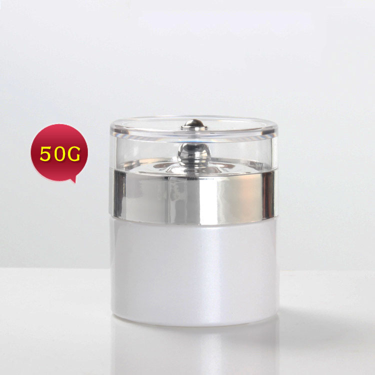 50g new cosmetics pearl white cream glass jar mask skin care packaging container