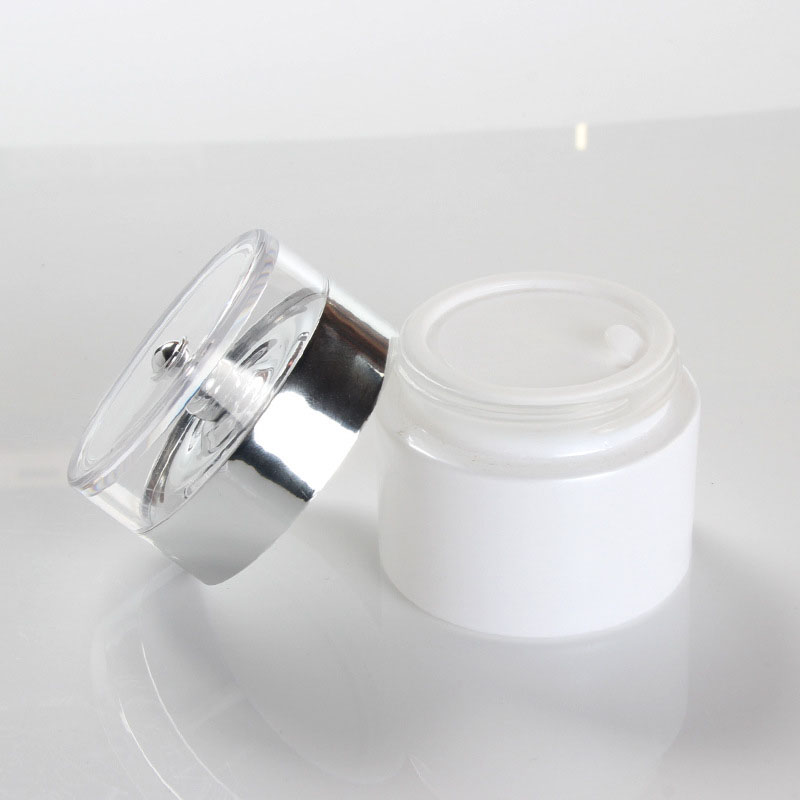 50g new cosmetics pearl white cream glass jar mask skin care packaging container