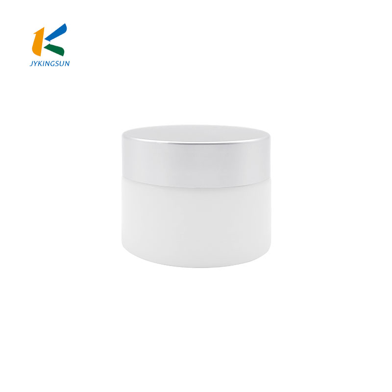 50g opal white glass cosmetic cream jar ceramic jar with lids