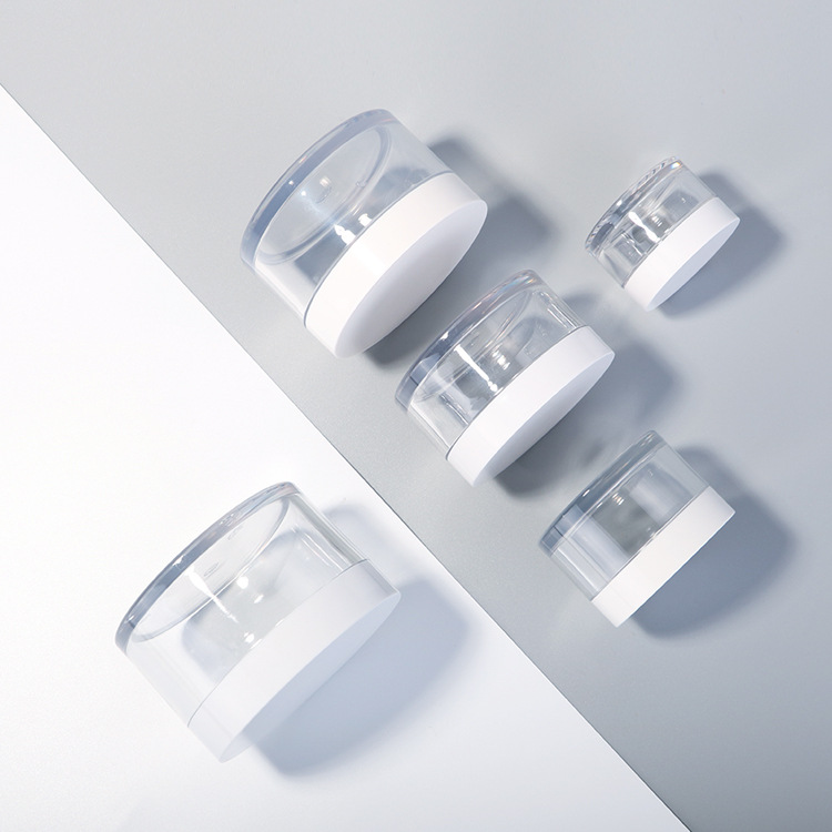 50g plastic cosmetic empty PET cream jar with lid