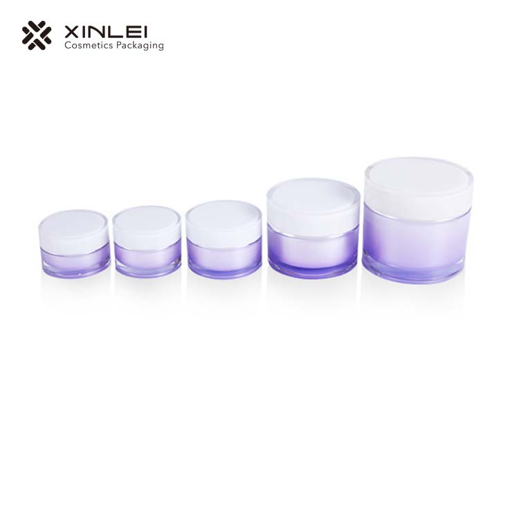 50g plastic cosmetic jars for scrubs face cream jar