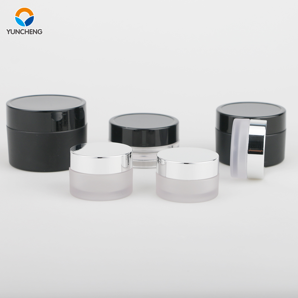 50g plastic empty packaging matte white cosmetic jar face cream container