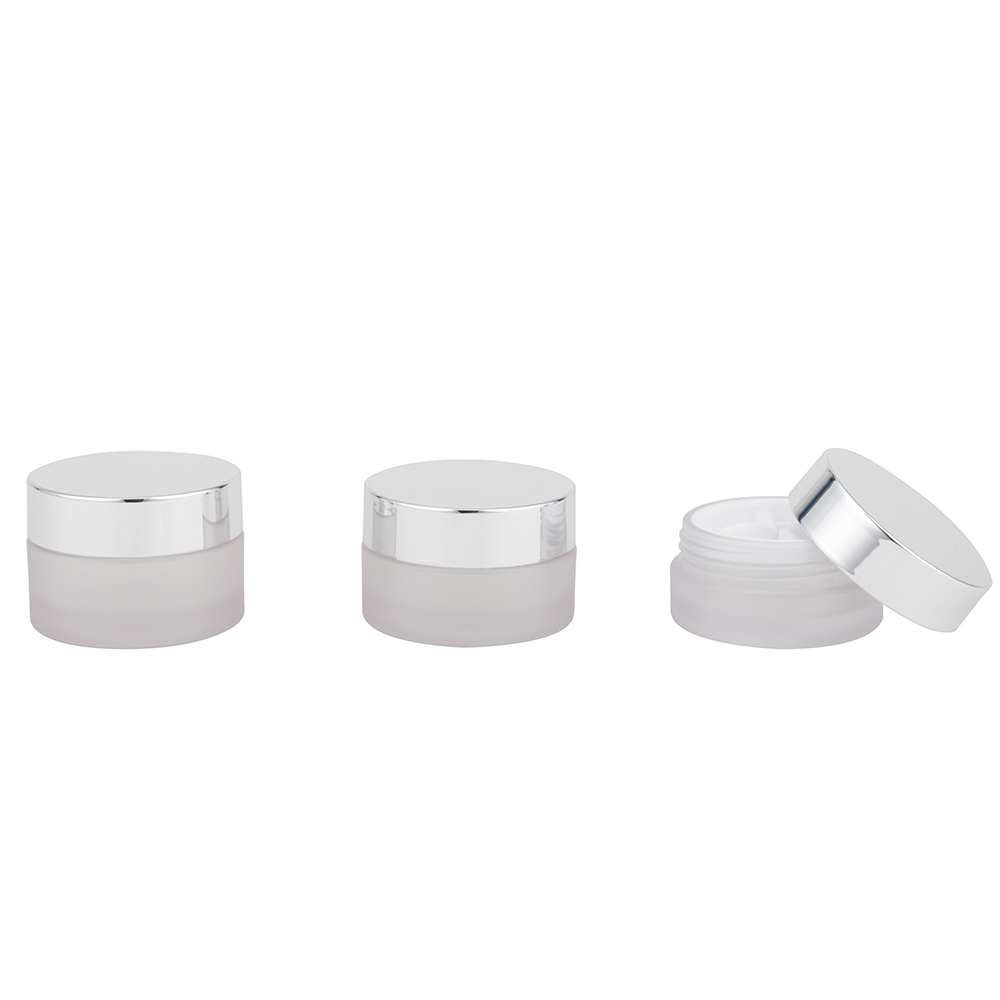 50g plastic empty packaging matte white cosmetic jar face cream container