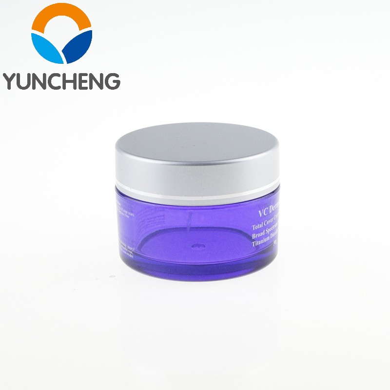 50g plastic empty packaging matte white cosmetic jar face cream container