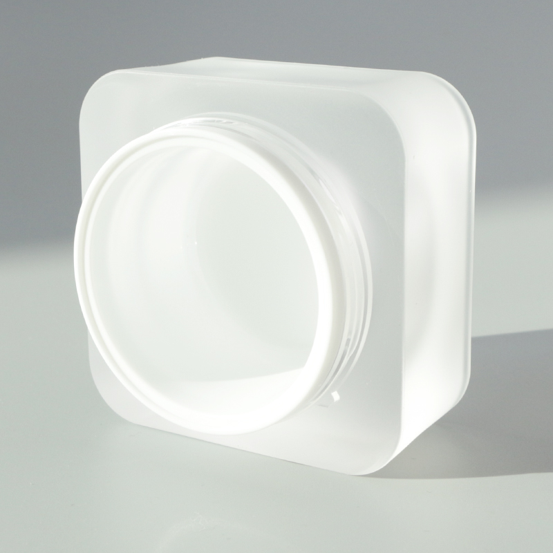 50g plastic empty packaging matte white cosmetic jar face cream container