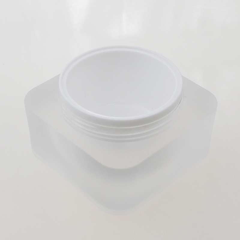 50g plastic empty packaging matte white cosmetic jar face cream container