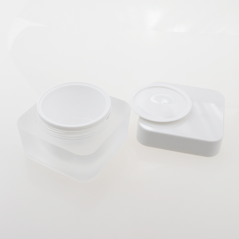 50g plastic empty packaging matte white cosmetic jar face cream container