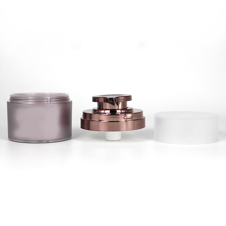 50g plastic frosted airless beauty cream jar cosmetic