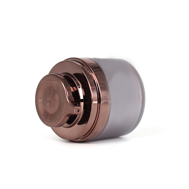 50g plastic frosted airless beauty cream jar cosmetic