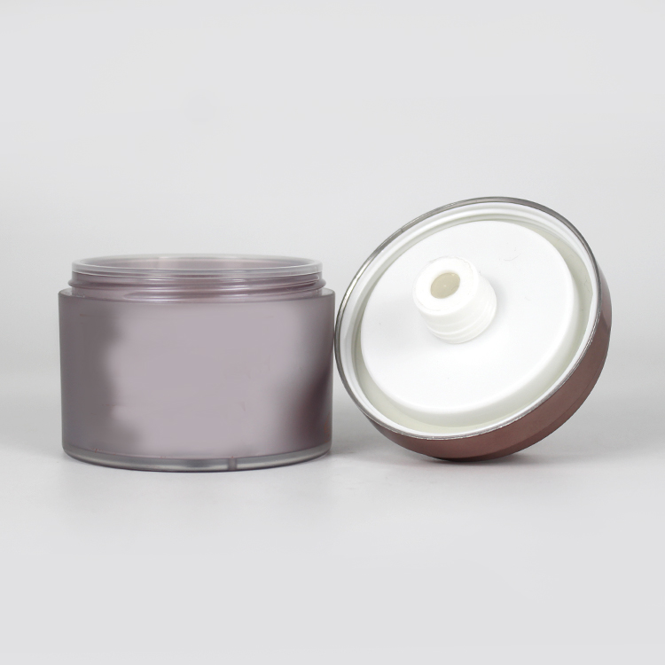 50g plastic frosted airless beauty cream jar cosmetic