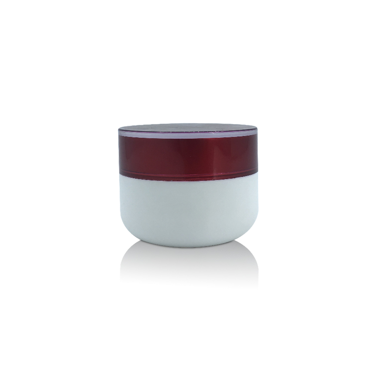 50g skin care plastic jar cosmetic packaging empty jar cute suppliers body cream jar with red cap