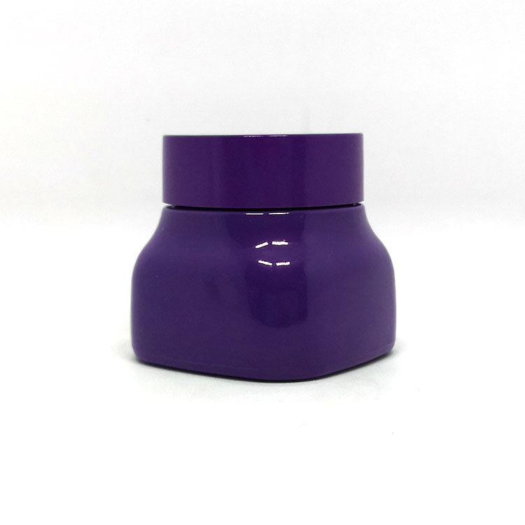 50g unique square porcelain glass cream jars cosmetic package lotion bottle body care skin care products