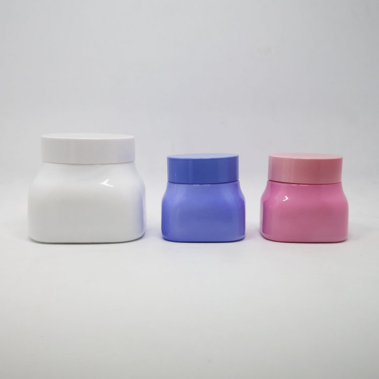 50g unique square porcelain glass cream jars cosmetic package lotion bottle body care skin care products