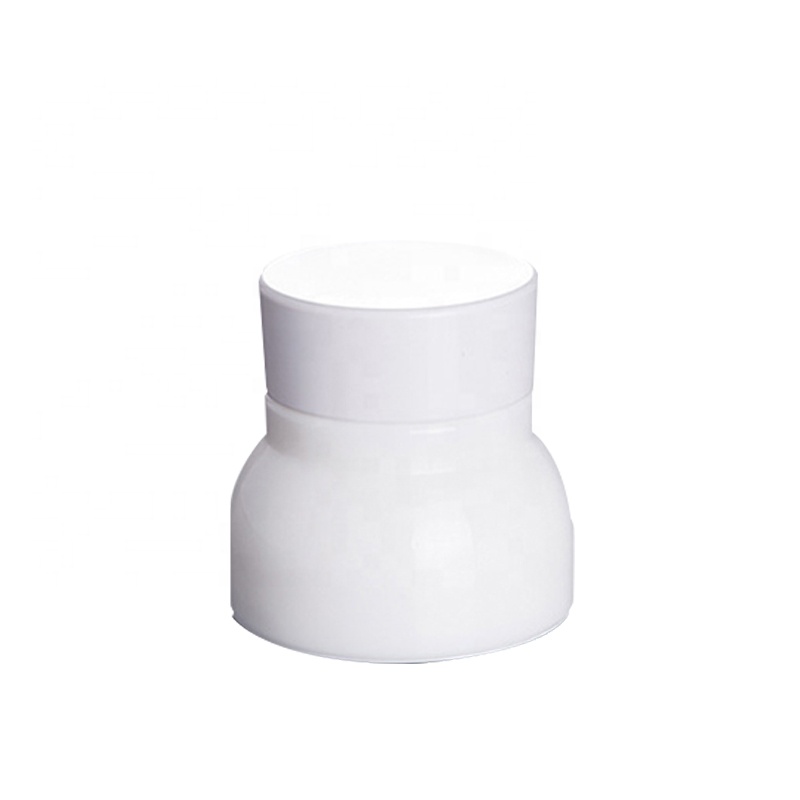 50g white cosmetic cream jar bottle empty custom glass cream jar