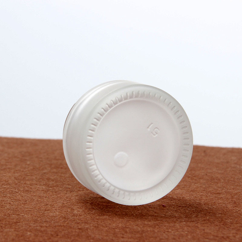50g white plastic lid frosted glass jars cosmetic packaging container