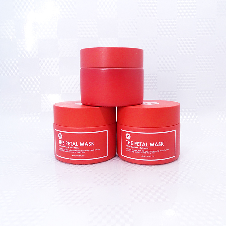 50g wide mouth colorful printing glass jar eye cream jar for face mask hair body skin care cream for sale white porcelain jar