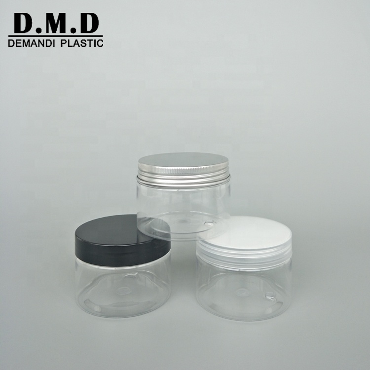 50gram 50ml 60ml 80ml 100ml 100g 120ml 200ml 150ml 250ml empty clear plastic PET jar with lid