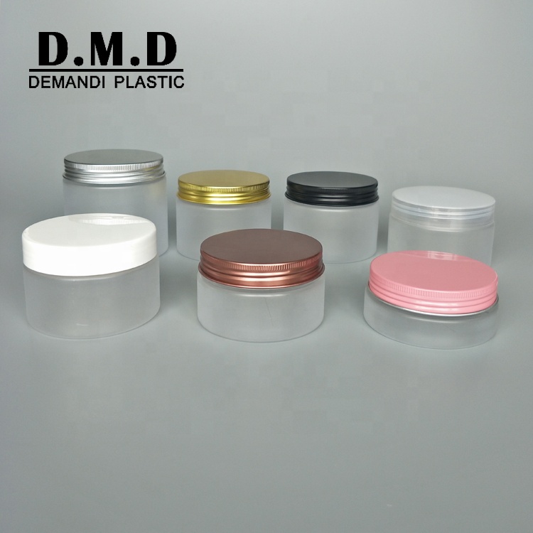 50gram 50ml 60ml 80ml 100ml 100g 4oz 120ml 200ml 150ml 250ml 8oz empty clear plastic PET cosmetic jar with lid for body butter