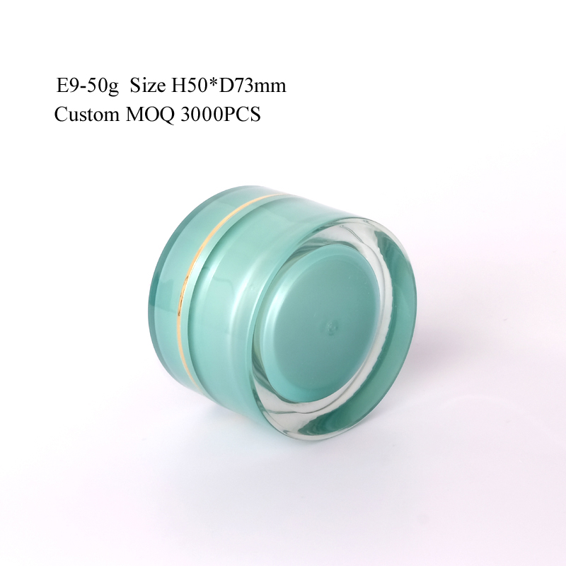 50gram Customized Color Free sample Acrylic Jar 50g Cosmetic Cream Jar Container # 5/10/15/20/25/30g available