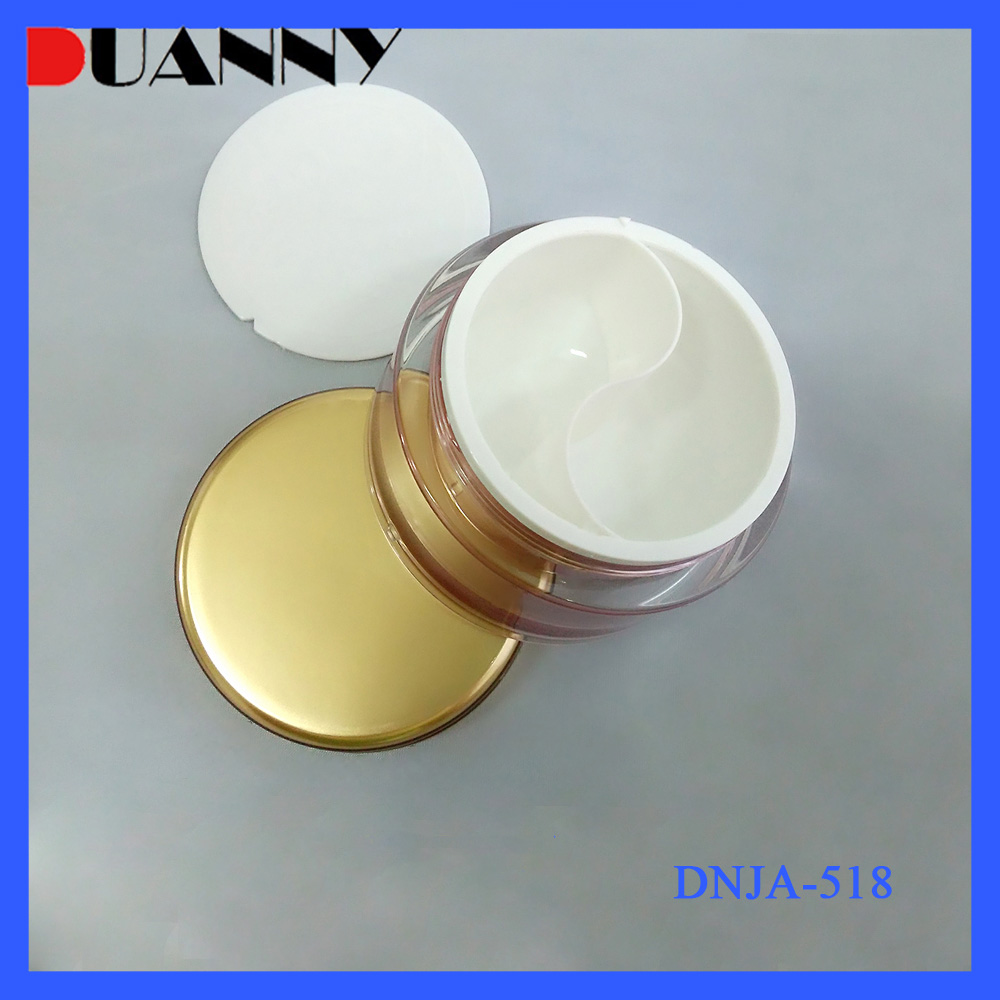 50gx2 25gx2 Round Dual Chamber Acrylic Cosmetic Cream Jar for Skin Care