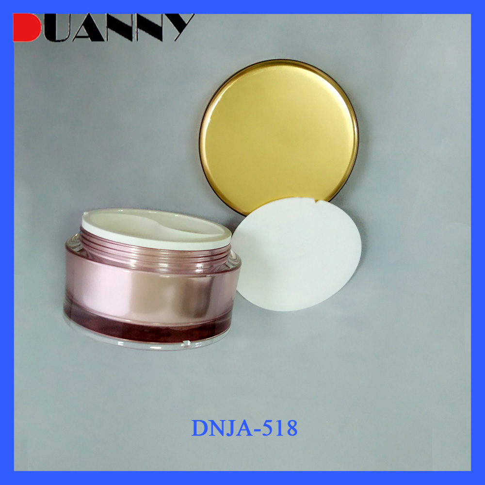 50gx2 25gx2 Round Dual Chamber Acrylic Cosmetic Cream Jar for Skin Care