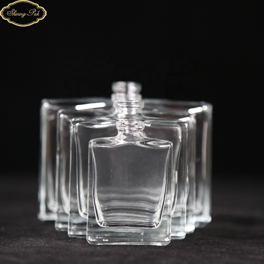 50mI rectangle fragrance bottle perfume glass bottle fancy glass cosmetic bottle