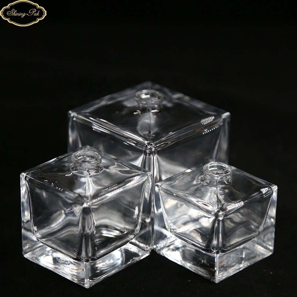 50mI square cube wholesale perfume glass bottle