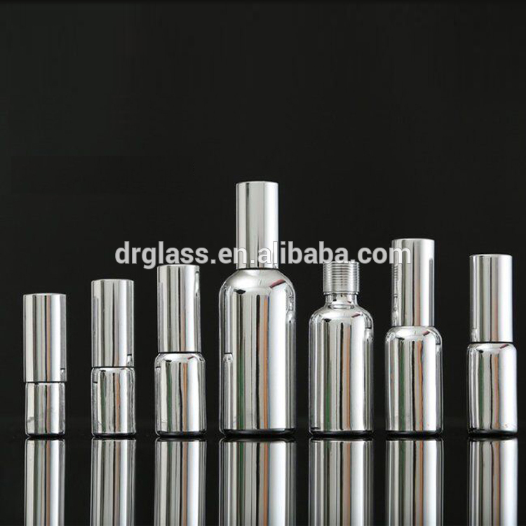 50ml 10 Ml glitter nozzle Dropper 15ml Silver Spray Bottle with Pump non plastic