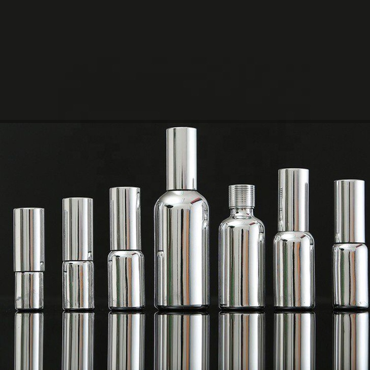 50ml 10 Ml glitter nozzle Dropper 15ml Silver Spray Bottle with Pump non plastic