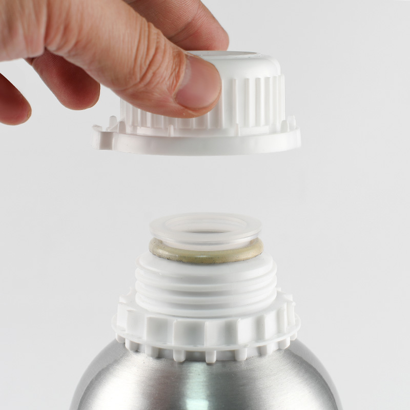 50ml 100ml 120ml 150ml 200ml 250ml 300ml 500ml 1L 1.25L 5L aluminum bottle with Tamper proof cap and seal for essential oil