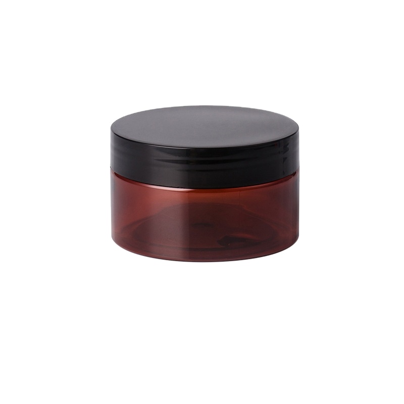 50ml 100ml 120ml 150ml 200ml 250ml wide mouth amber plastic cream jar