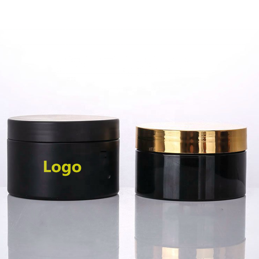 50ml 100ml 120ml 150ml 200ml 4oz cosmetic packaging clear pet plastic cream jar with plastic lid
