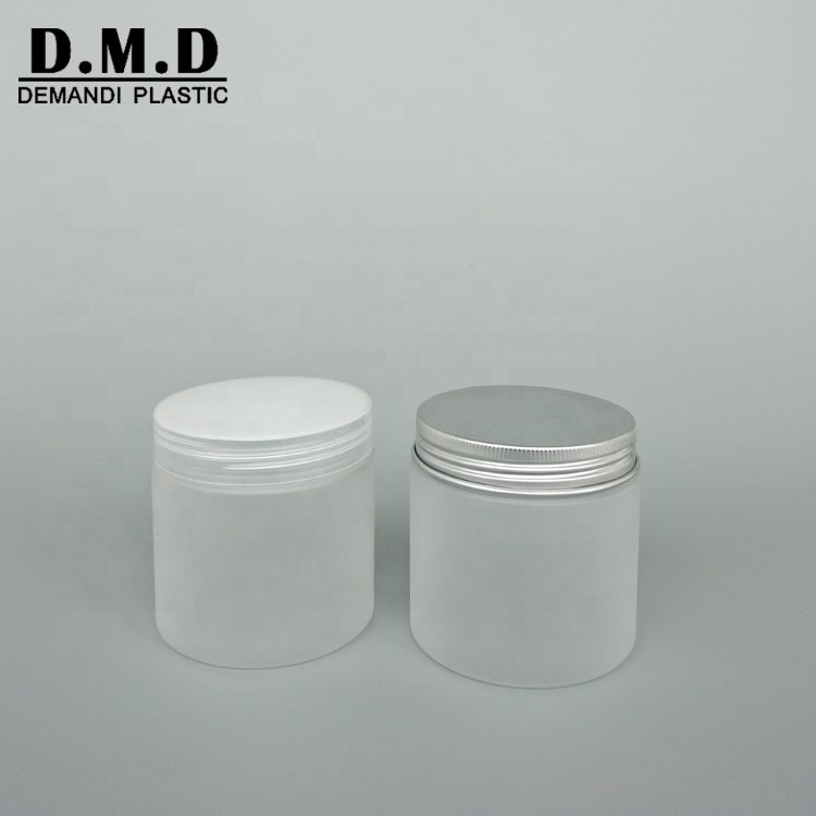 50ml 100ml 120ml 3 oz 150ml 200ml 250ml frosted plastic PET jar with black white lid