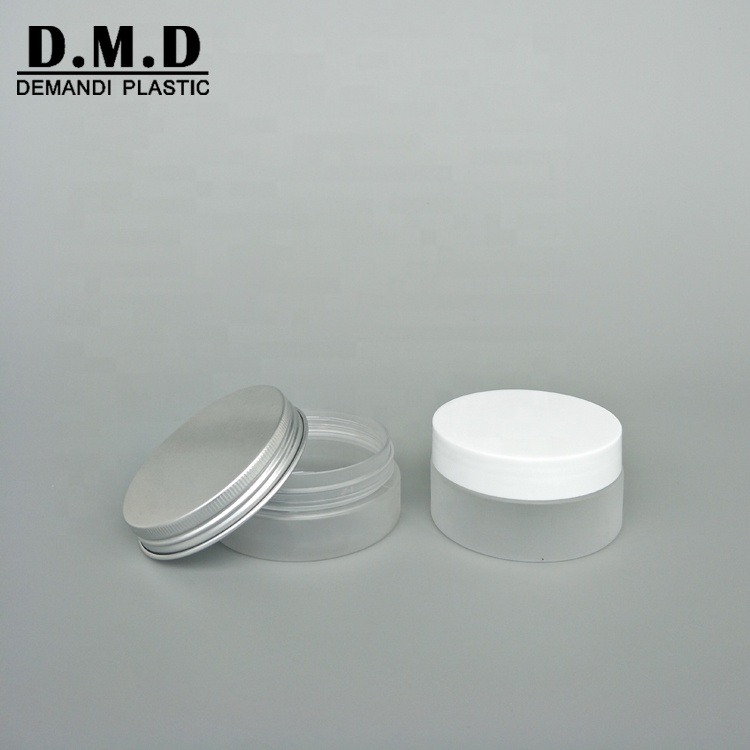 50ml 100ml 120ml 3 oz 150ml 200ml 250ml frosted plastic PET jar with black white lid