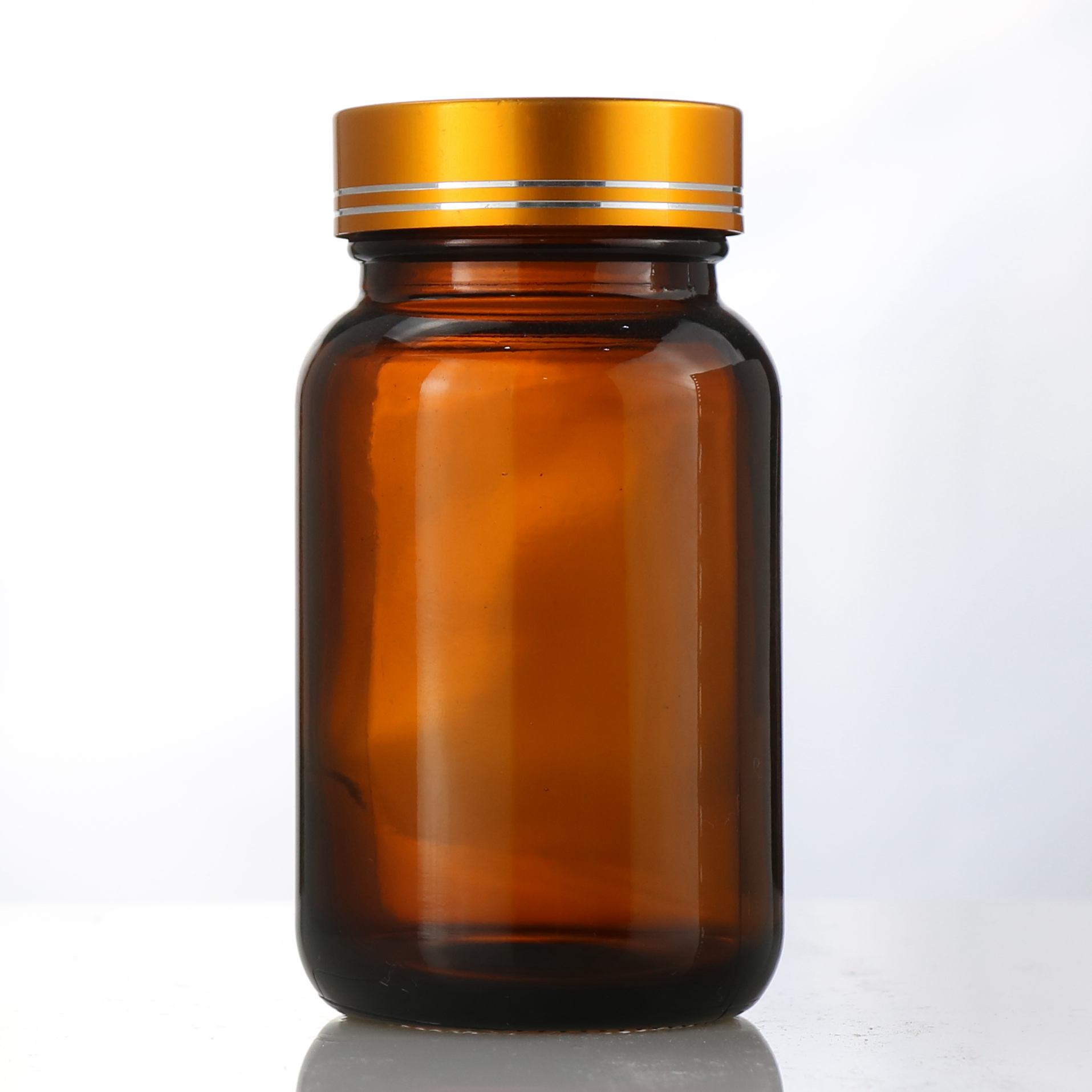 50ml 100ml 120ml crc cap amber glass wide mouth bottle childproof container pill/medicine bottle/container with childproof cap