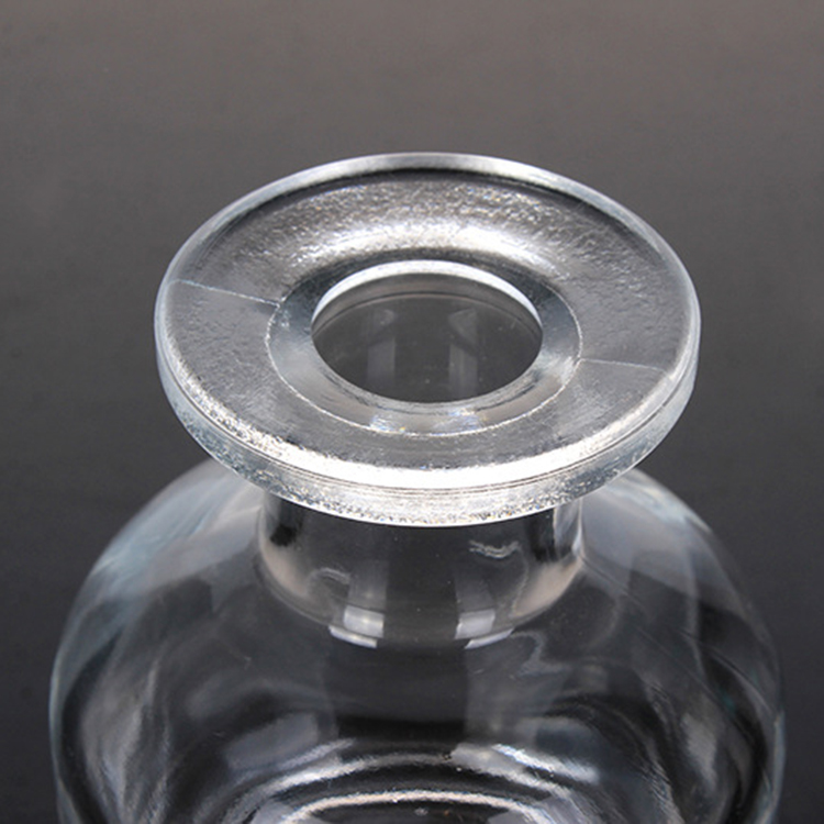 50ml 100ml 150ml 200ml Round Shape Clear Glass Essential Oil Diffuser Bottle