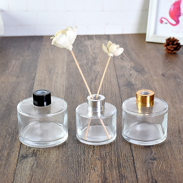 50ml 100ml 150ml 200ml Round Shape Incense Aromatherapy Glass Reed Diffuser Bottle
