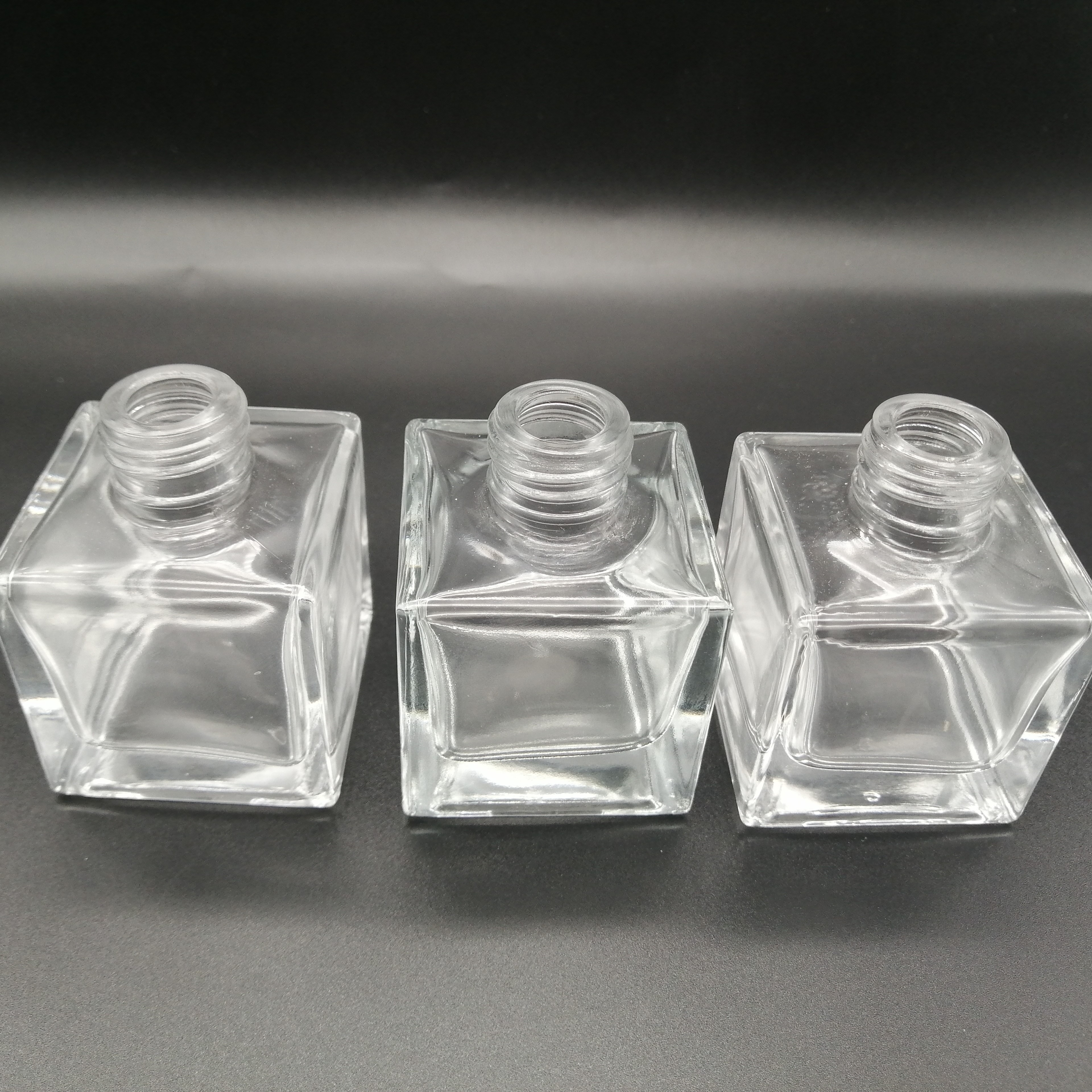 50ml, 100ml, 150ml, 200ml, Transparent Empty Square Perfume Glass Bottle aroma reed diffuser glass bottle