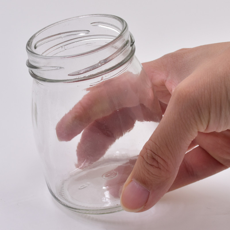 50ml 100ml 150ml 200ml clear screw cap yogurt containers milk pudding jar for oven heat resisting glass bottle with metal lid