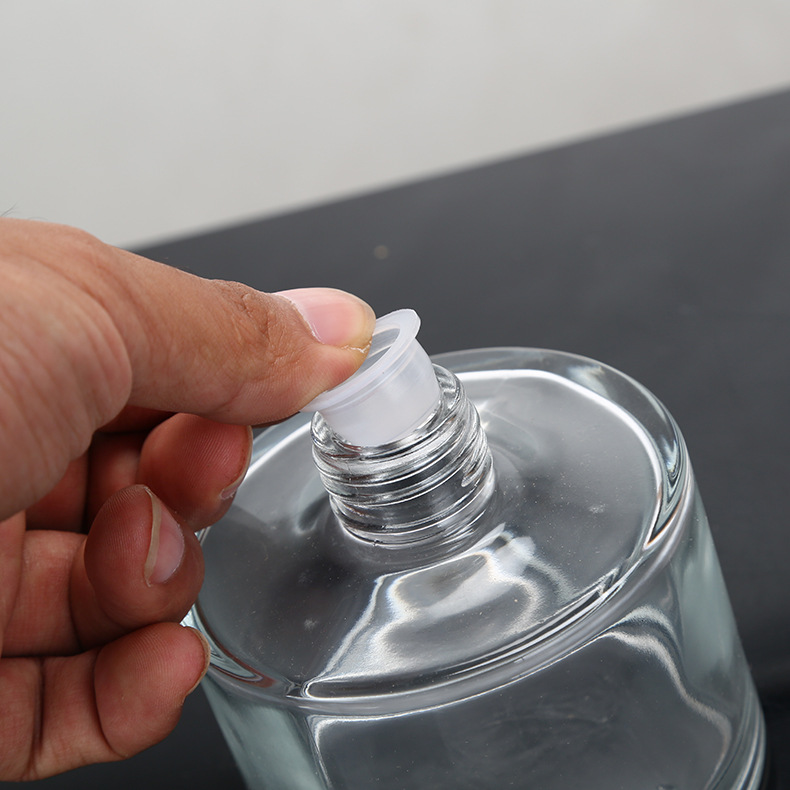 50ml 100ml 150ml 200ml cylinder round empty glass reed diffuser bottle with screw top