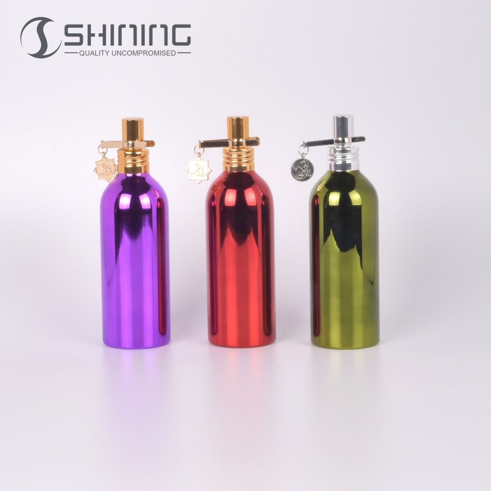 50ml 100ml 150ml Cosmetic Alu Material Mist Spray Montale Bottles Metal Colorful Flacon Perfume Bottle