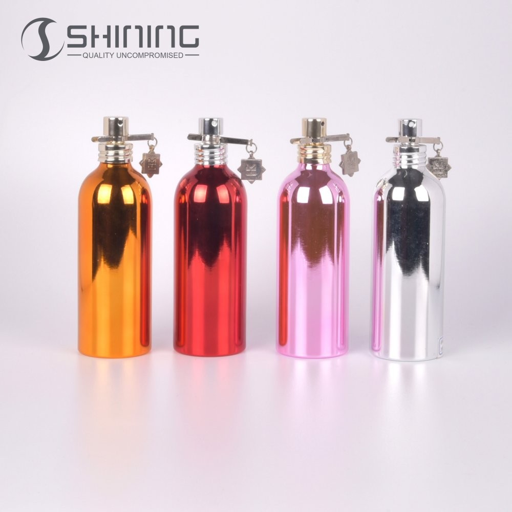 50ml 100ml 150ml Cosmetic Alu Material Mist Spray Montale Bottles Metal Colorful Flacon Perfume Bottle