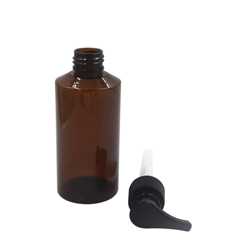 50ml 100ml 150ml amber pet plastic cosmetic bottle lotion container hand soap bottle